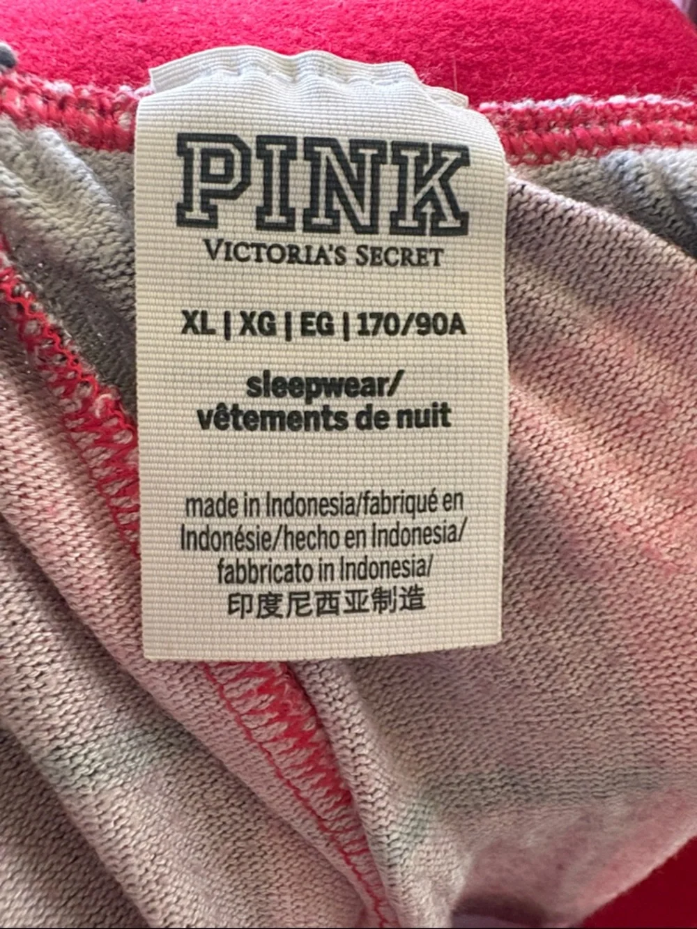 PINK Victoria's Secret Red & Pink Plaid Pajama Pants